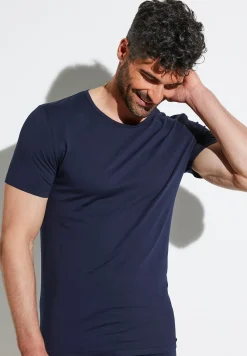 Pure Comfort|T-Shirts-Zimmerli Pure ComfortT-Shirt à manches courtes - navy