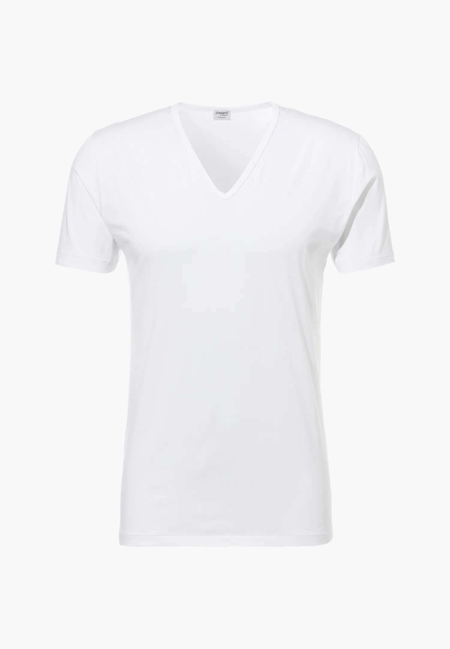 Pure Comfort|T-Shirts-Zimmerli Pure ComfortT-Shirt à manches courtes col en V - white