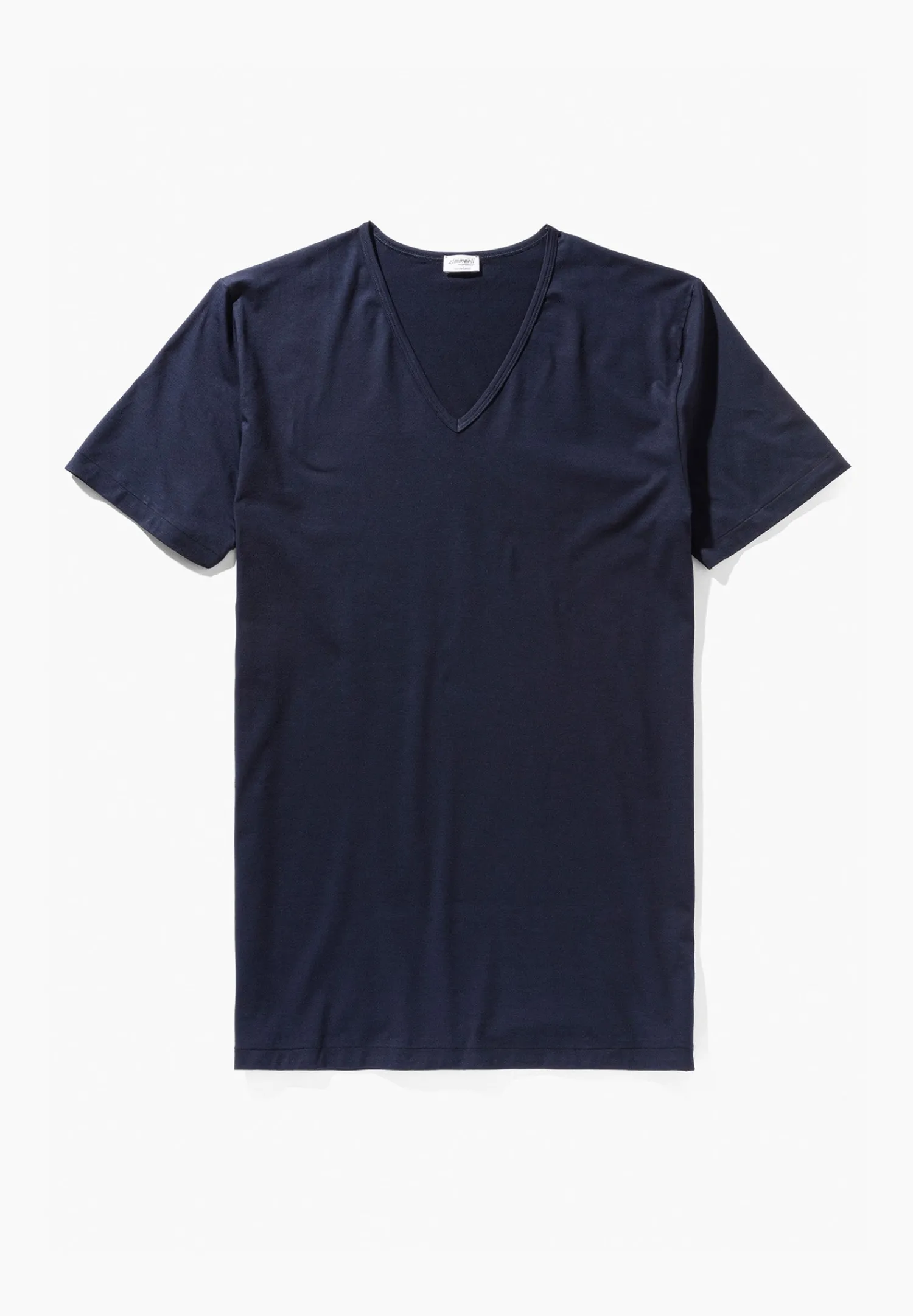 Pure Comfort|T-Shirts-Zimmerli Pure ComfortT-Shirt à manches courtes col en V - navy