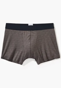 Caleçons Et Boxer Briefs-Zimmerli Pureness PrintBoxer Trunk - linear geo brown