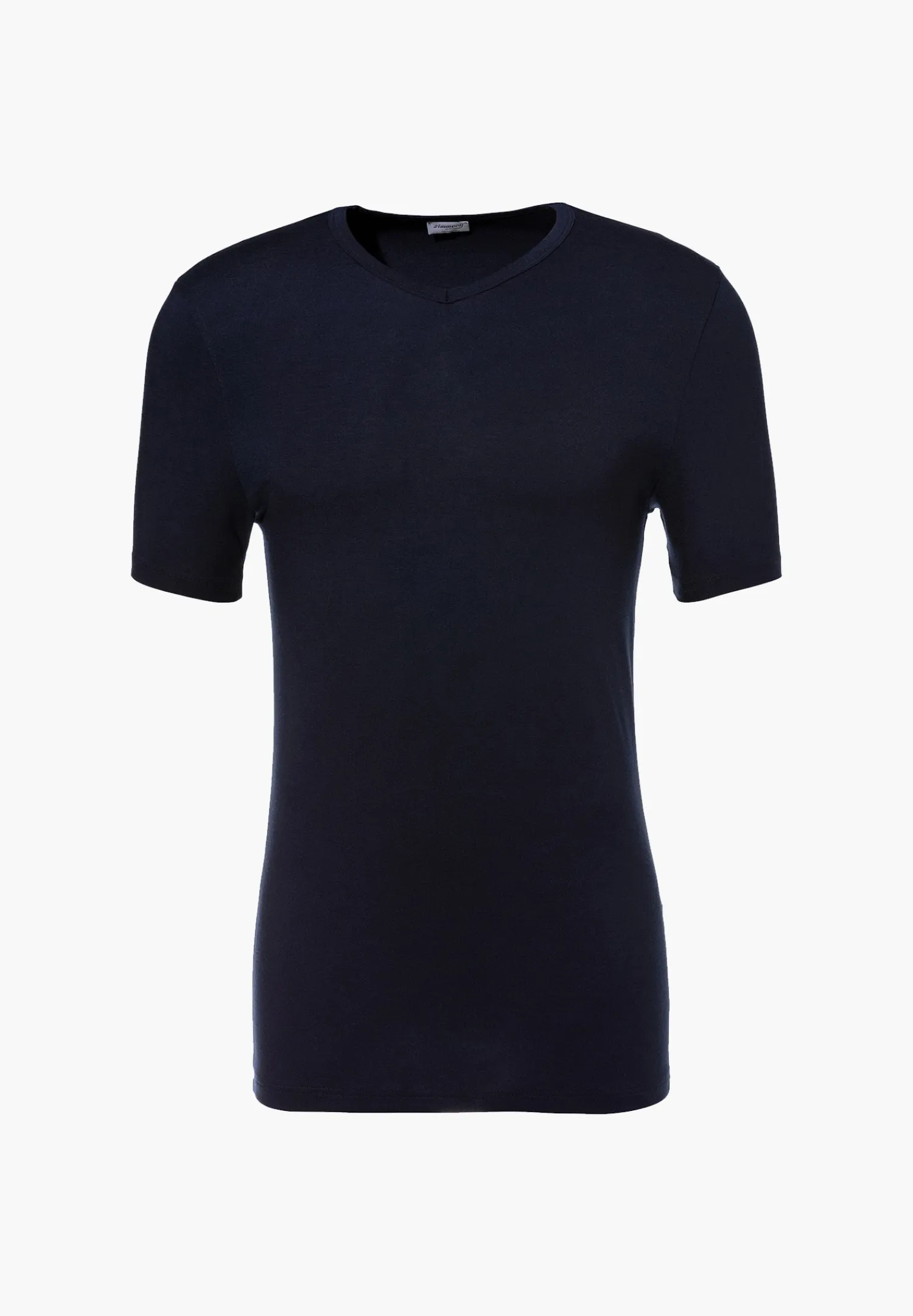 Pureness|T-Shirts-Zimmerli PurenessT-Shirt à manches courtes col en V - navy