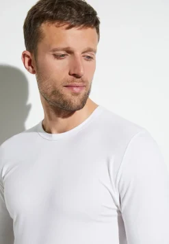 Pureness|T-Shirts Manches Longues-Zimmerli PurenessT-Shirt à manches longues - white