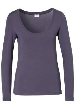 Pureness|T-Shirts À Manches Longues-Zimmerli PurenessT-Shirt à manches longues - grape