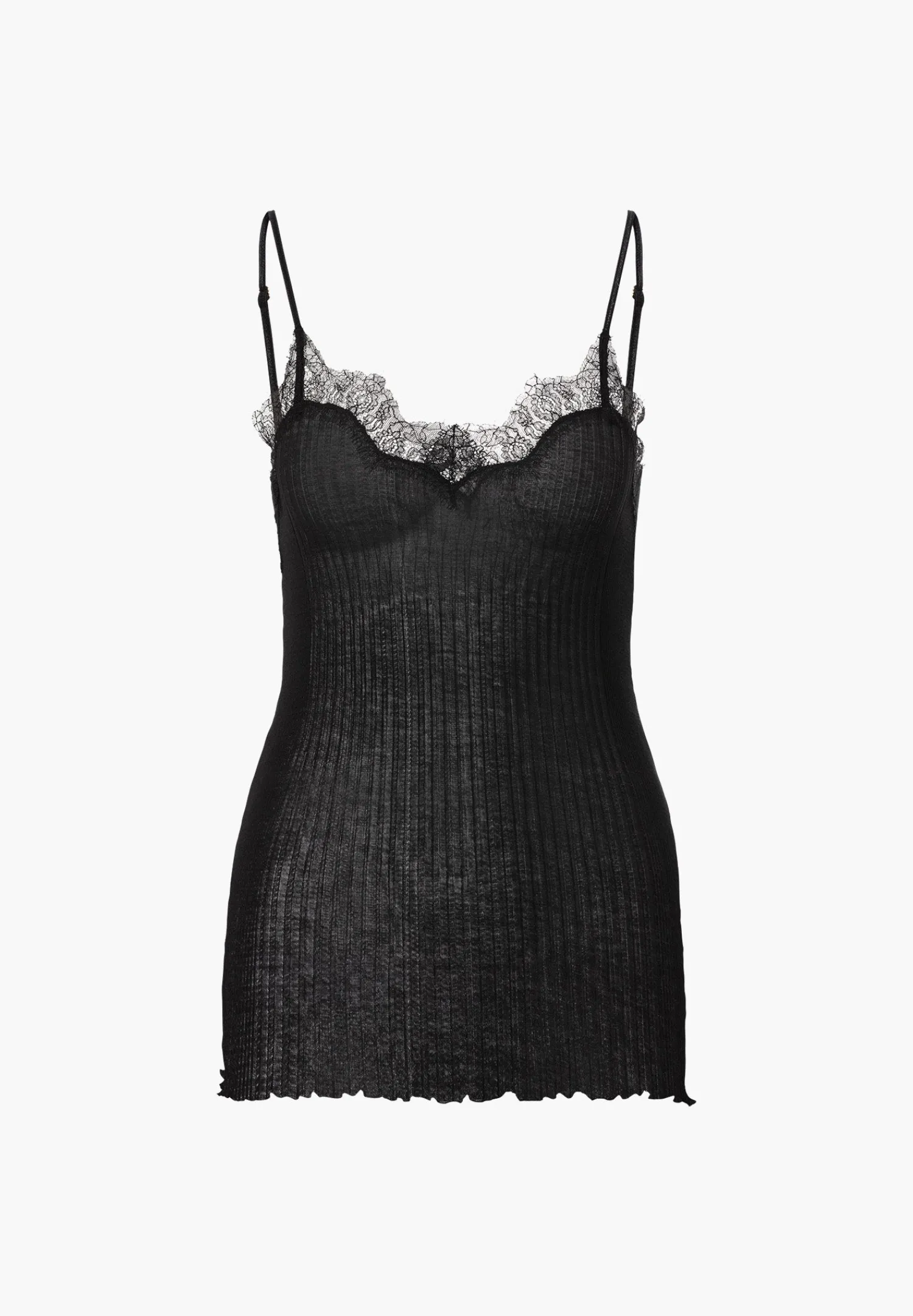 Richelieu|Tops Spaghettis-Zimmerli RichelieuCaraco fines bretelles - black
