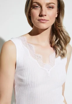 Richelieu|Tops-Zimmerli RichelieuTop - white