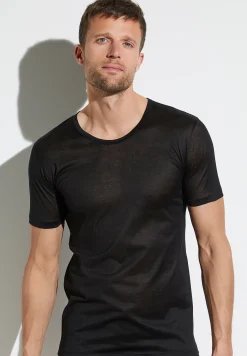 Royal Classic|T-Shirts-Zimmerli Royal ClassicT-Shirt à manches courtes - noirSuper fins