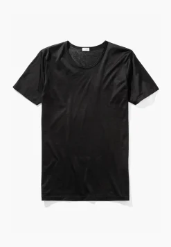 Royal Classic|T-Shirts-Zimmerli Royal ClassicT-Shirt à manches courtes - noirSuper fins