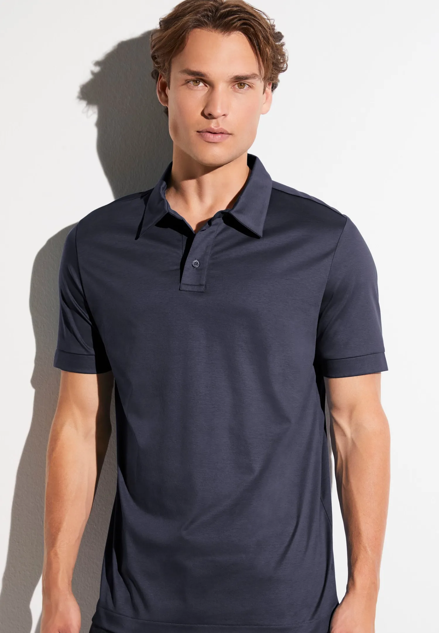 Sea Island|Polos-Zimmerli Sea IslandPolo à manches courtes - navy