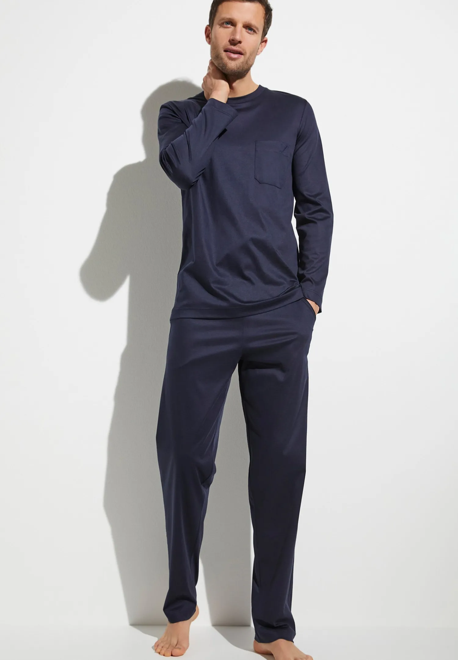 Sea Island|Pyjamas-Zimmerli Sea IslandPyjama longues - navy