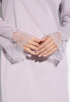 Sea Island|T-Shirts À Manches Longues-Zimmerli Sea IslandTee-shirt de nuit manches longues - lilac