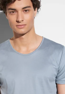 Sea Island|T-Shirts-Zimmerli Sea IslandT-Shirt à manches courtes - smoky blue