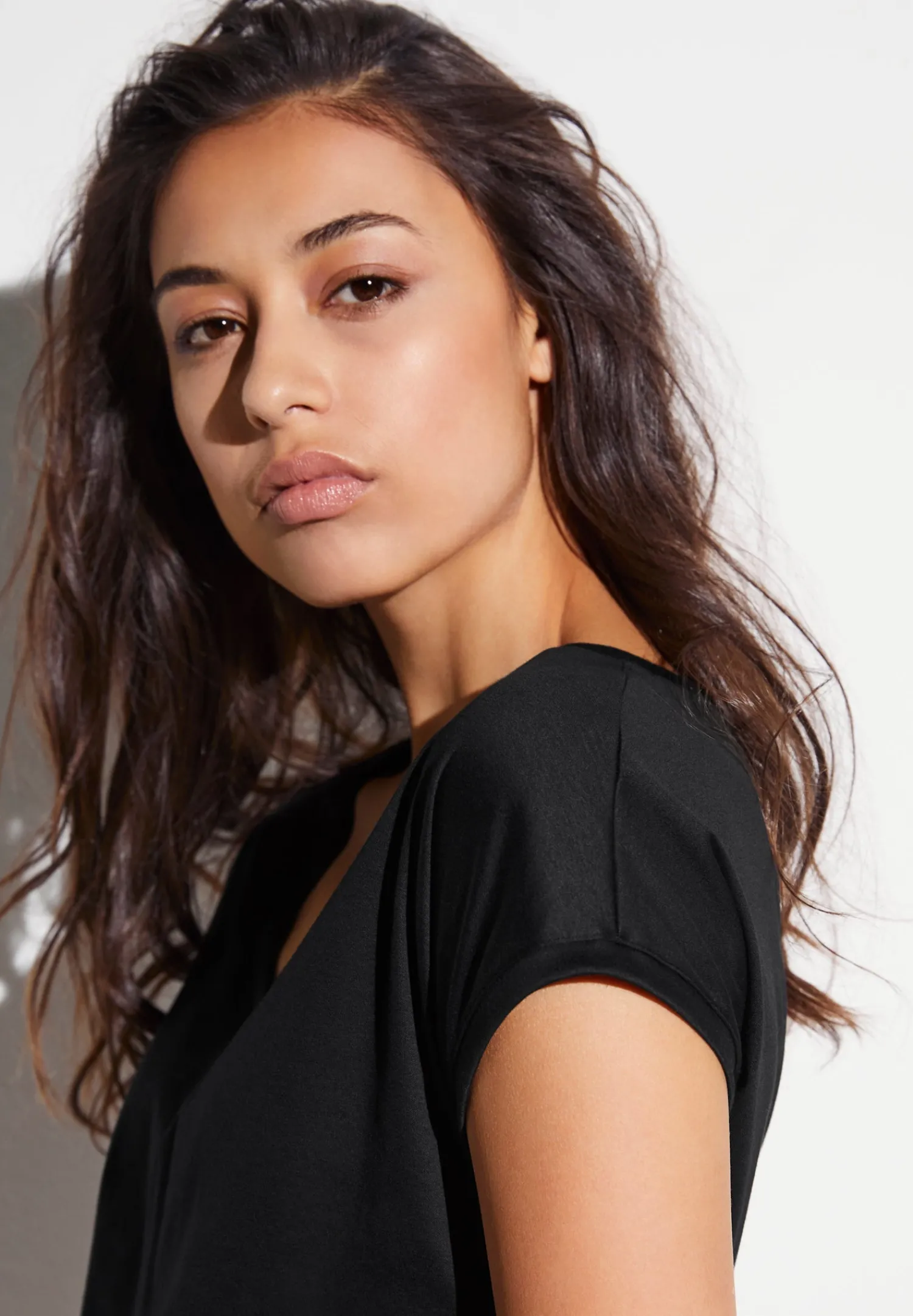 Sea Island|T-Shirts-Zimmerli Sea IslandT-Shirt à manches courtes col en V - black