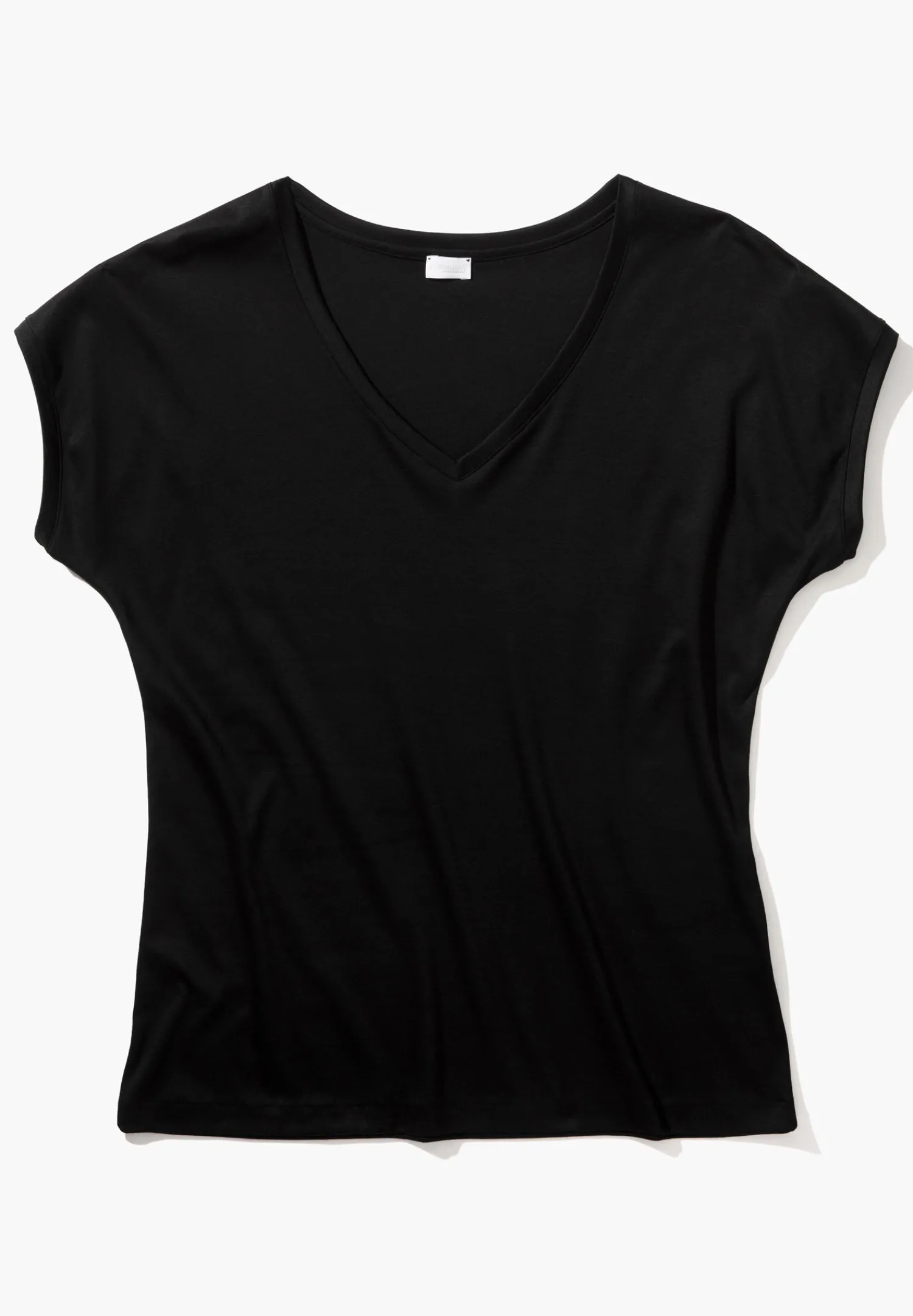 Sea Island|T-Shirts-Zimmerli Sea IslandT-Shirt à manches courtes col en V - black