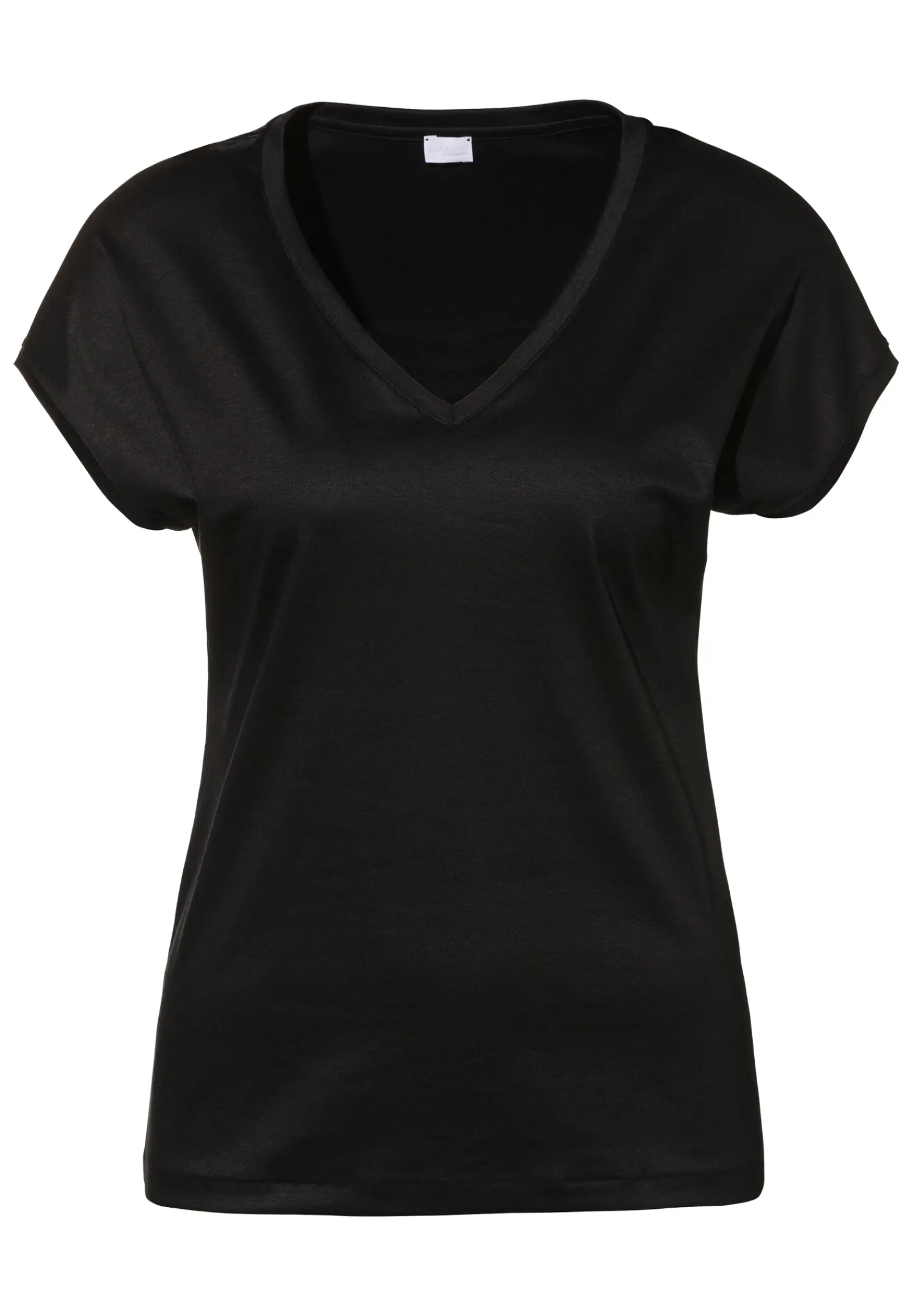 Sea Island|T-Shirts-Zimmerli Sea IslandT-Shirt à manches courtes col en V - black