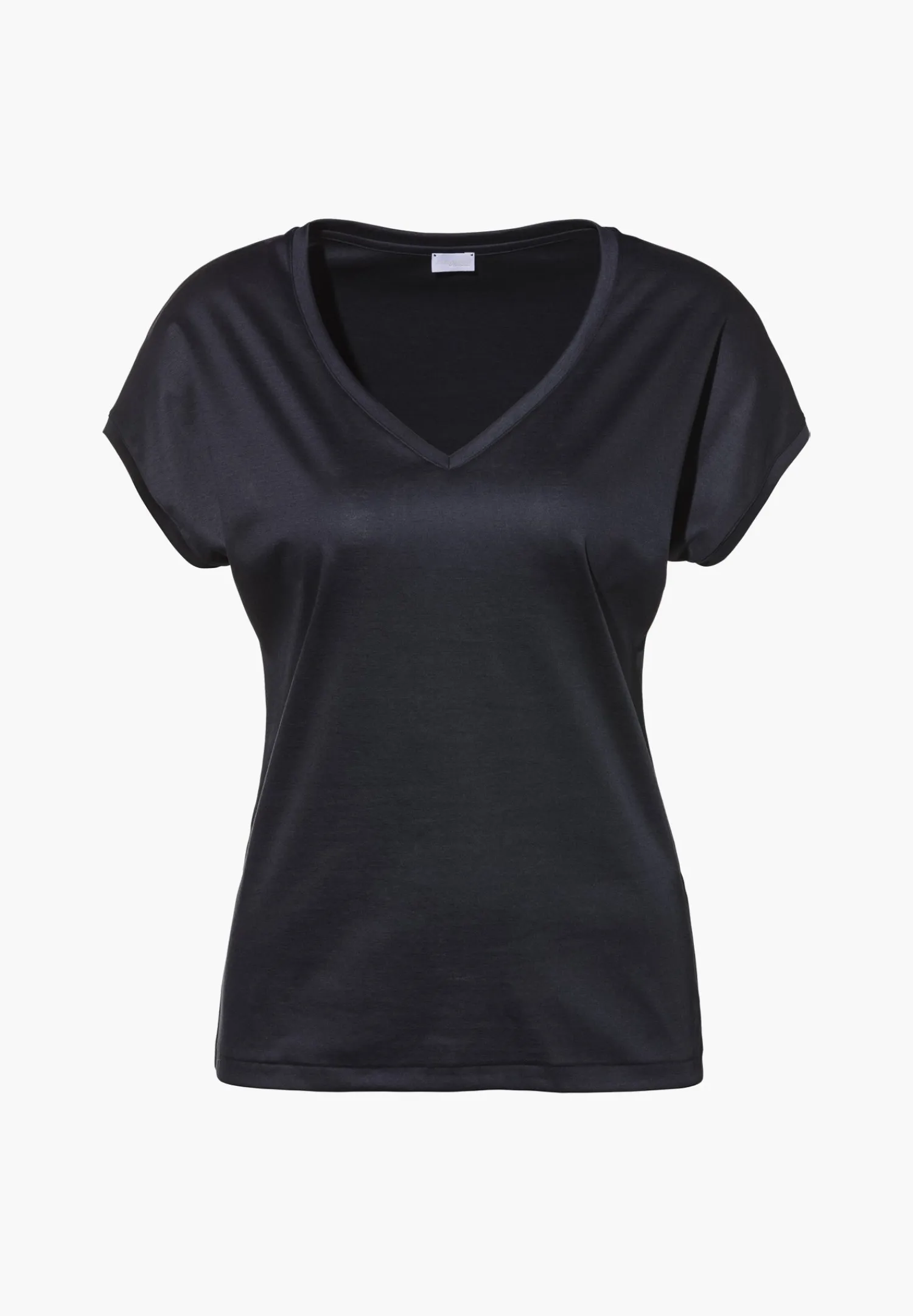 Sea Island|T-Shirts-Zimmerli Sea IslandT-Shirt à manches courtes col en V - navy