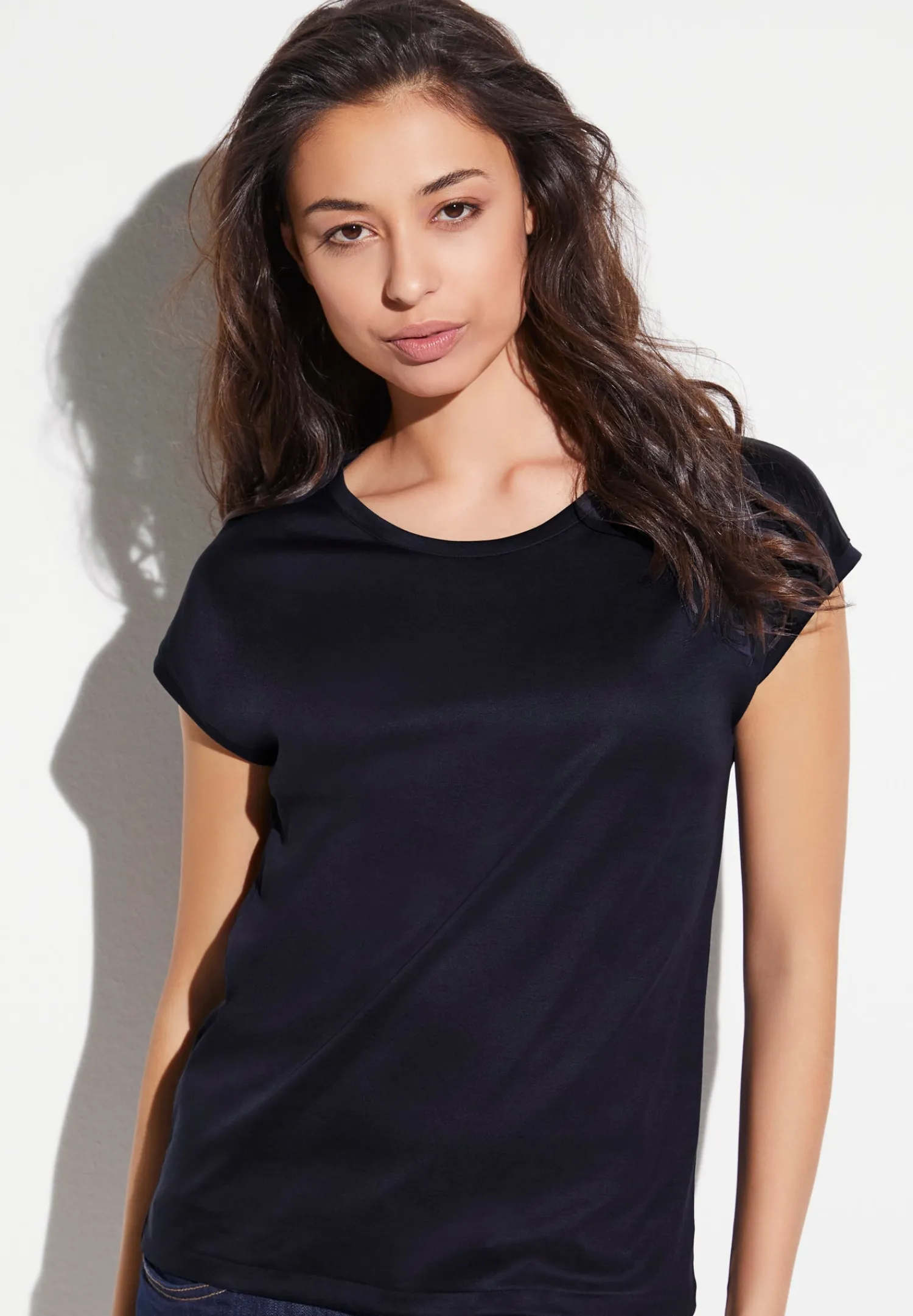 Sea Island|T-Shirts-Zimmerli Sea IslandT-Shirt à manches courtes - navy