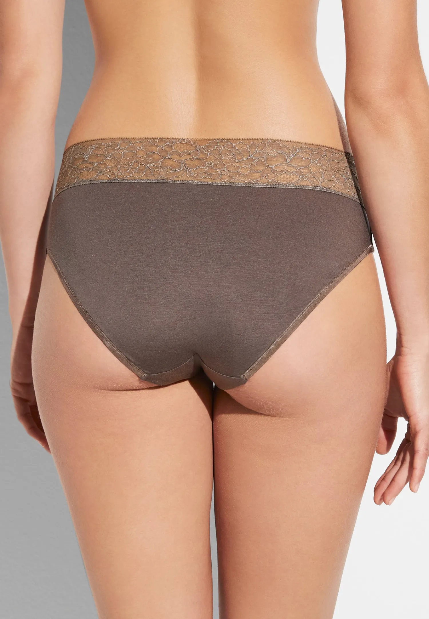 Slips-Zimmerli Sensual FashionSlip - olive brown