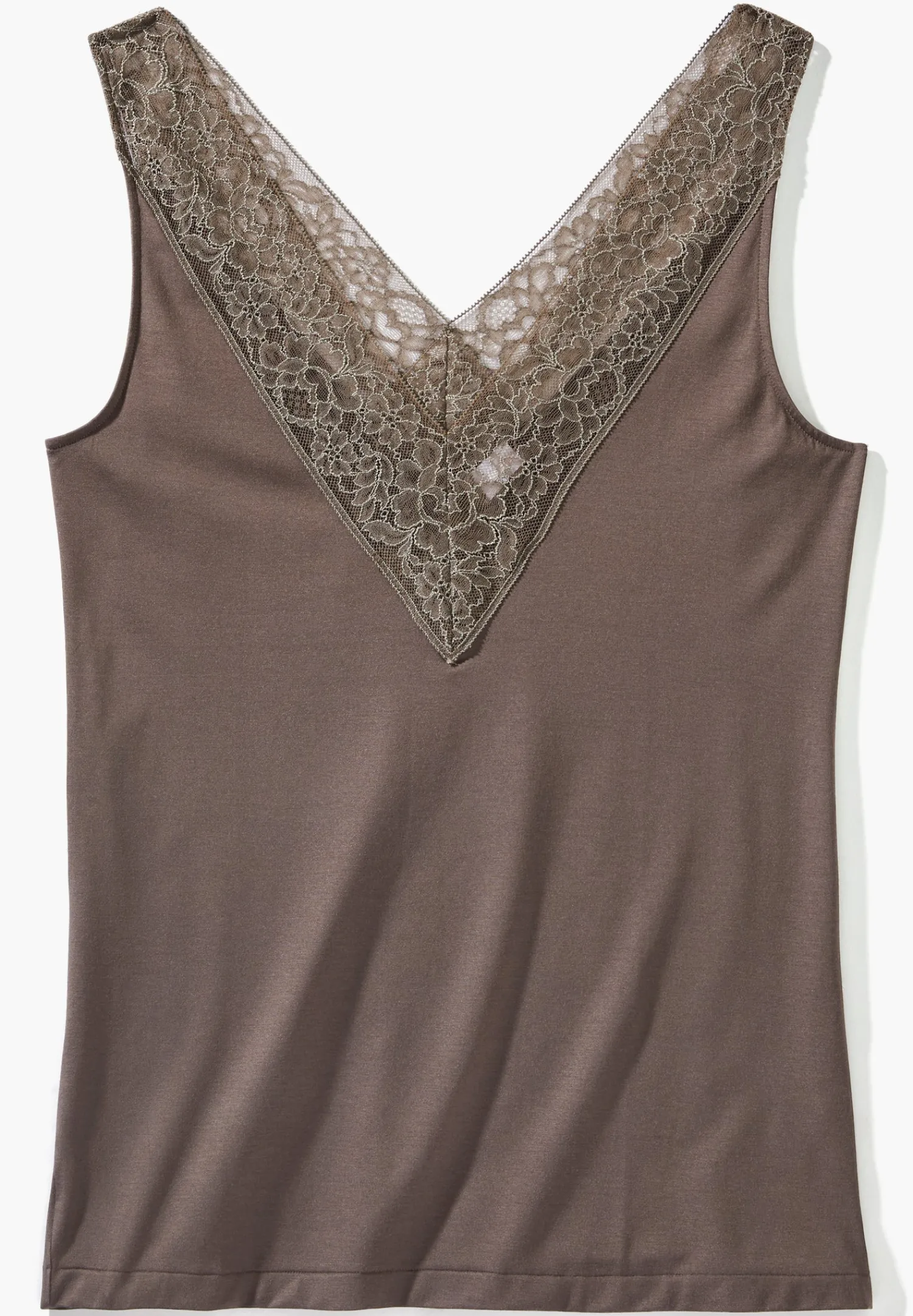 Tops-Zimmerli Sensual FashionTop - olive brown