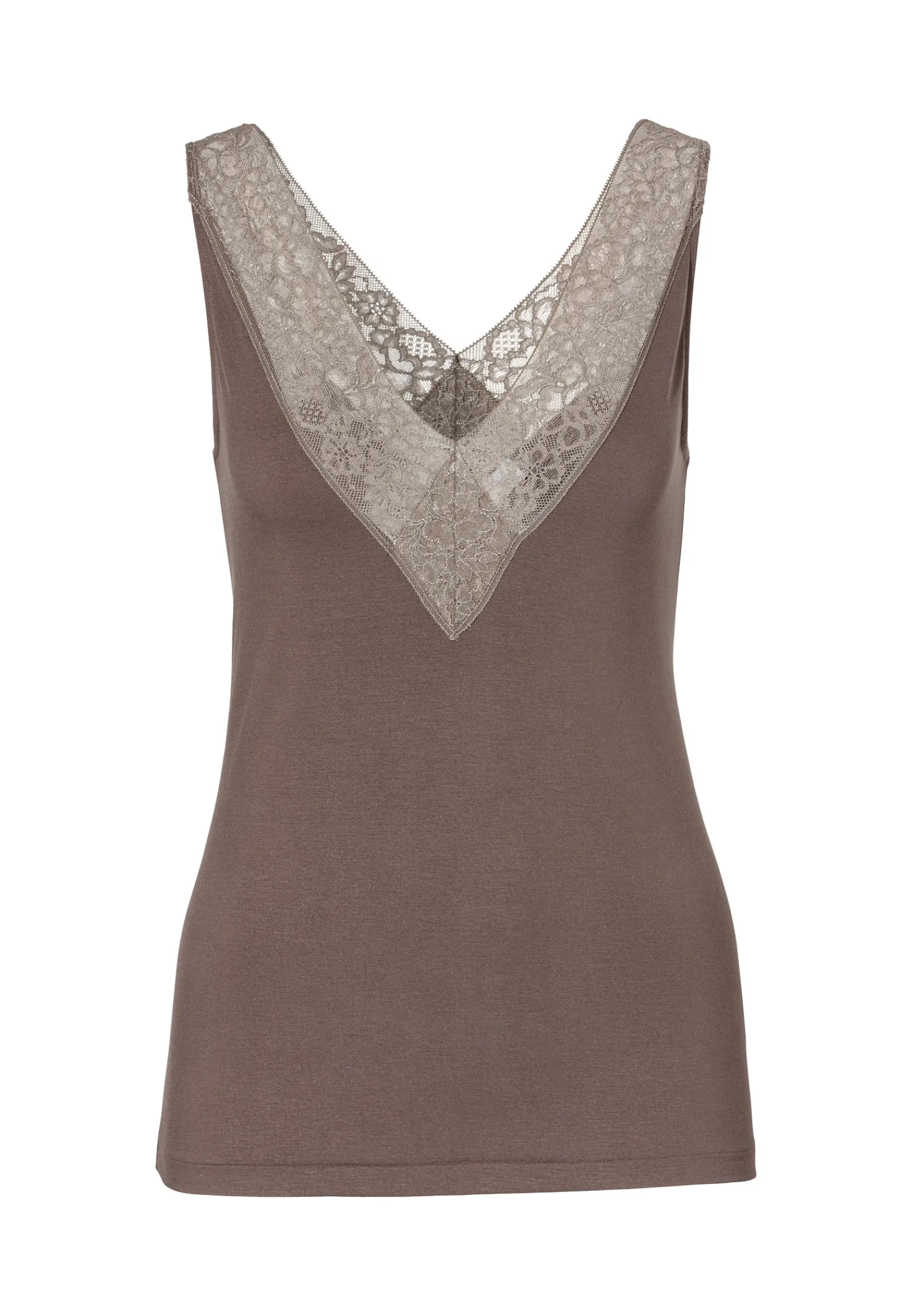 Tops-Zimmerli Sensual FashionTop - olive brown