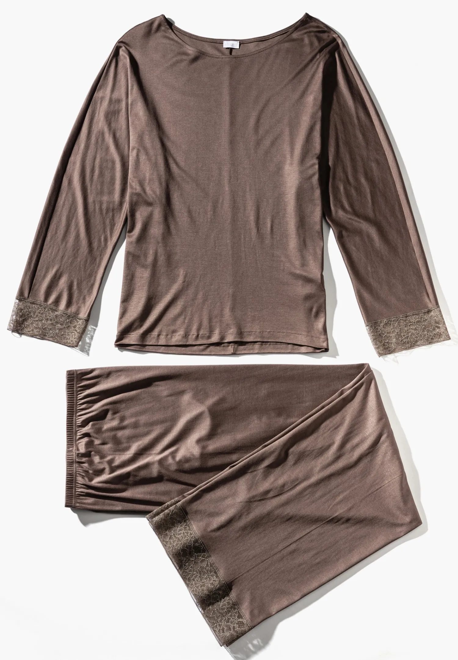 Pyjamas-Zimmerli Silk DreamsPyjama longues - olive brown