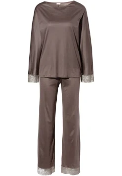 Pyjamas-Zimmerli Silk DreamsPyjama longues - olive brown