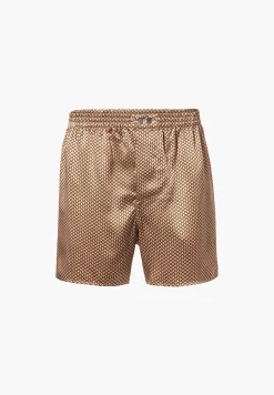 Silk Nightwear|Boxershorts-Zimmerli Silk NightwearBoxer Shorts - fantasy gold