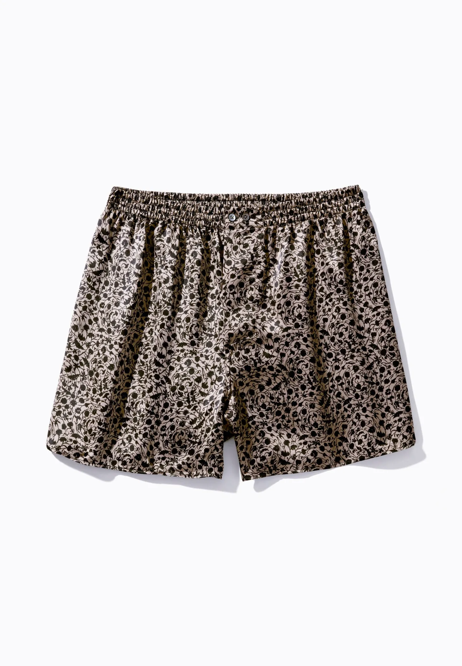 Silk Nightwear|Boxershorts-Zimmerli Silk NightwearBoxer Shorts - brown-black