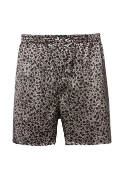 Silk Nightwear|Boxershorts-Zimmerli Silk NightwearBoxer Shorts - brown-black