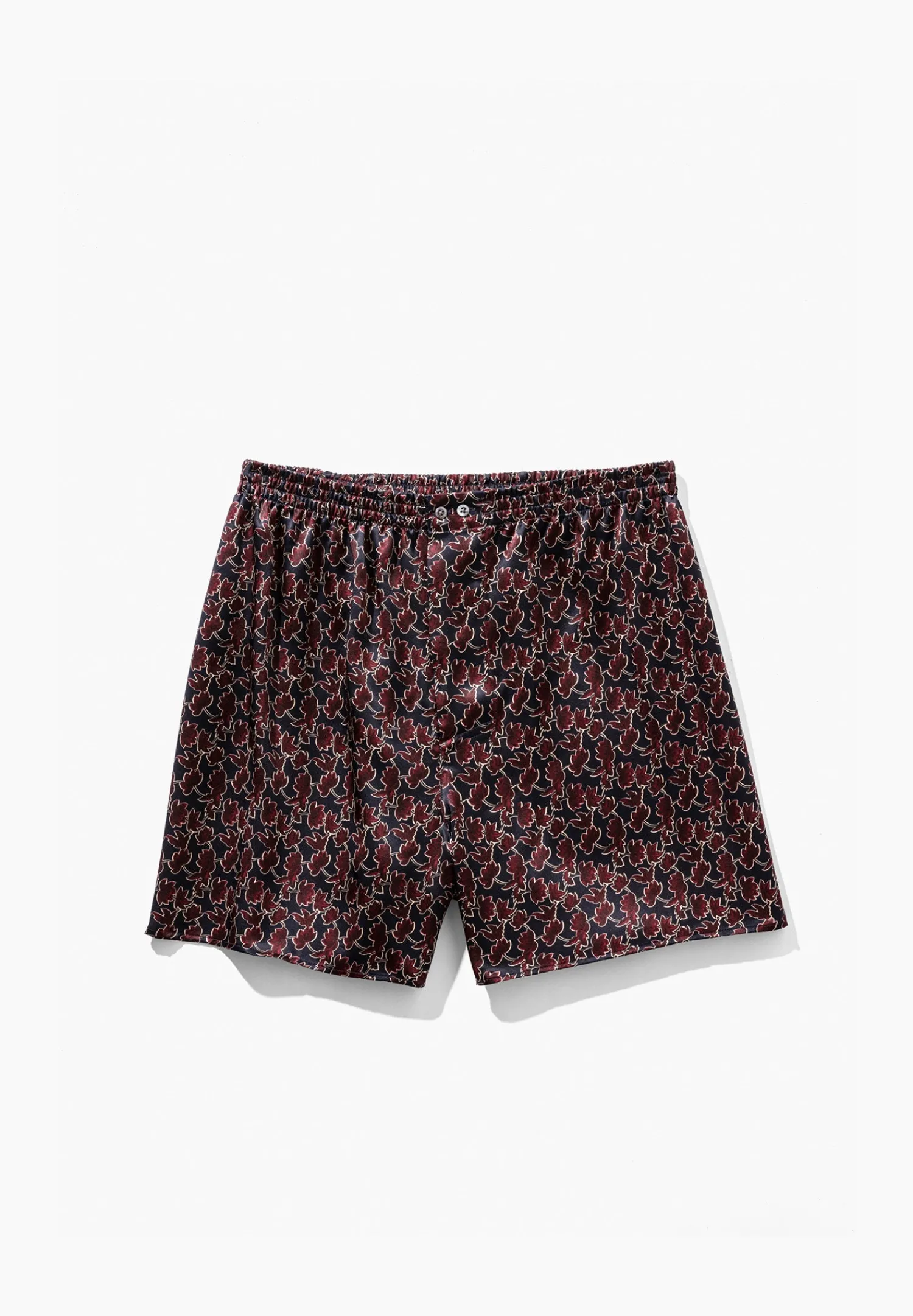 Silk Nightwear|Boxershorts-Zimmerli Silk NightwearBoxer Shorts - leaves