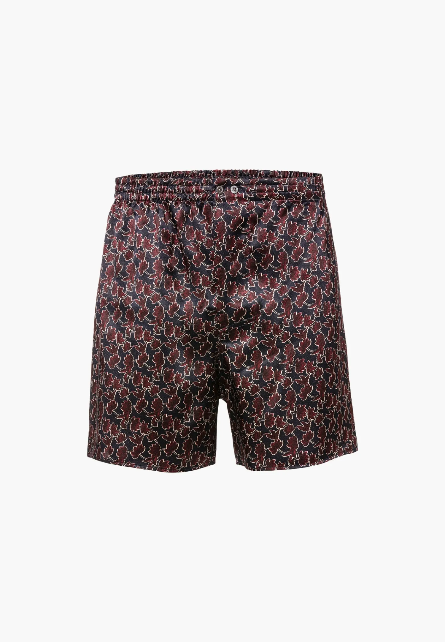 Silk Nightwear|Boxershorts-Zimmerli Silk NightwearBoxer Shorts - leaves