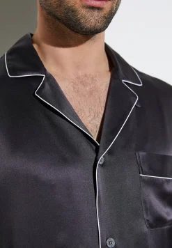 Silk Nightwear|Pyjamas-Zimmerli Silk NightwearPyjama longues - anthrazit