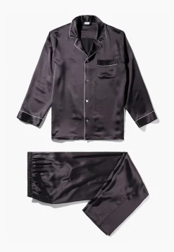 Silk Nightwear|Pyjamas-Zimmerli Silk NightwearPyjama longues - anthrazit