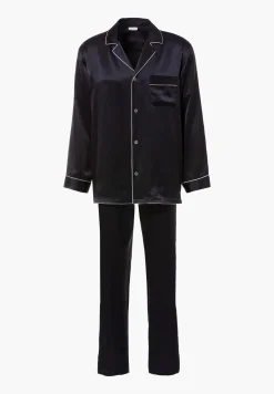 Silk Nightwear|Pyjamas-Zimmerli Silk NightwearPyjama longues - navy