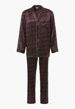 Silk Nightwear|Pyjamas-Zimmerli Silk NightwearPyjama longues - leaves