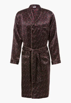 Silk Nightwear|Peignoirs-Zimmerli Silk NightwearRobe de chambre longue - leaves