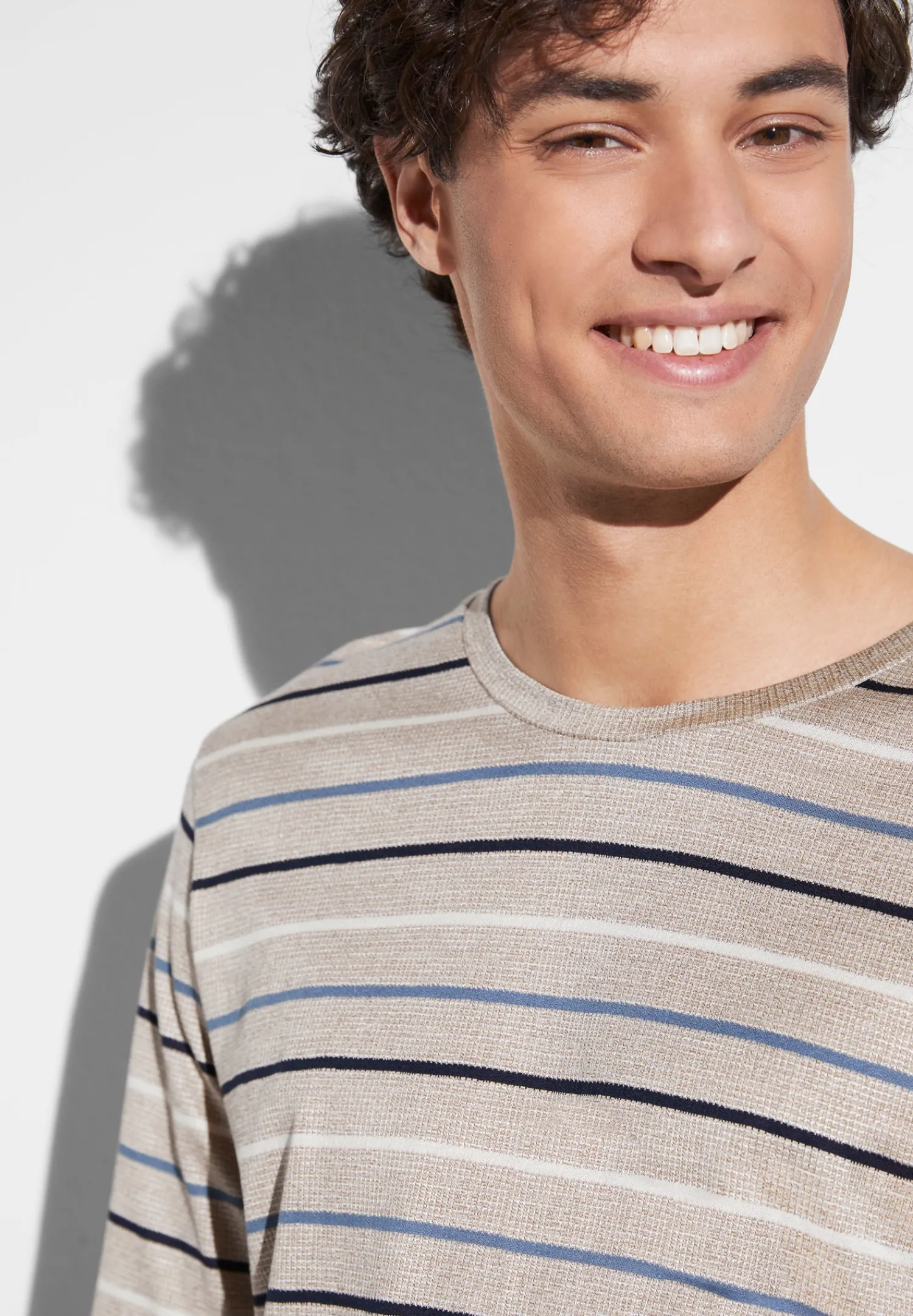 Pyjamas-Zimmerli Silk/Cotton Stripes X Sea IslandPyjama longues - teak