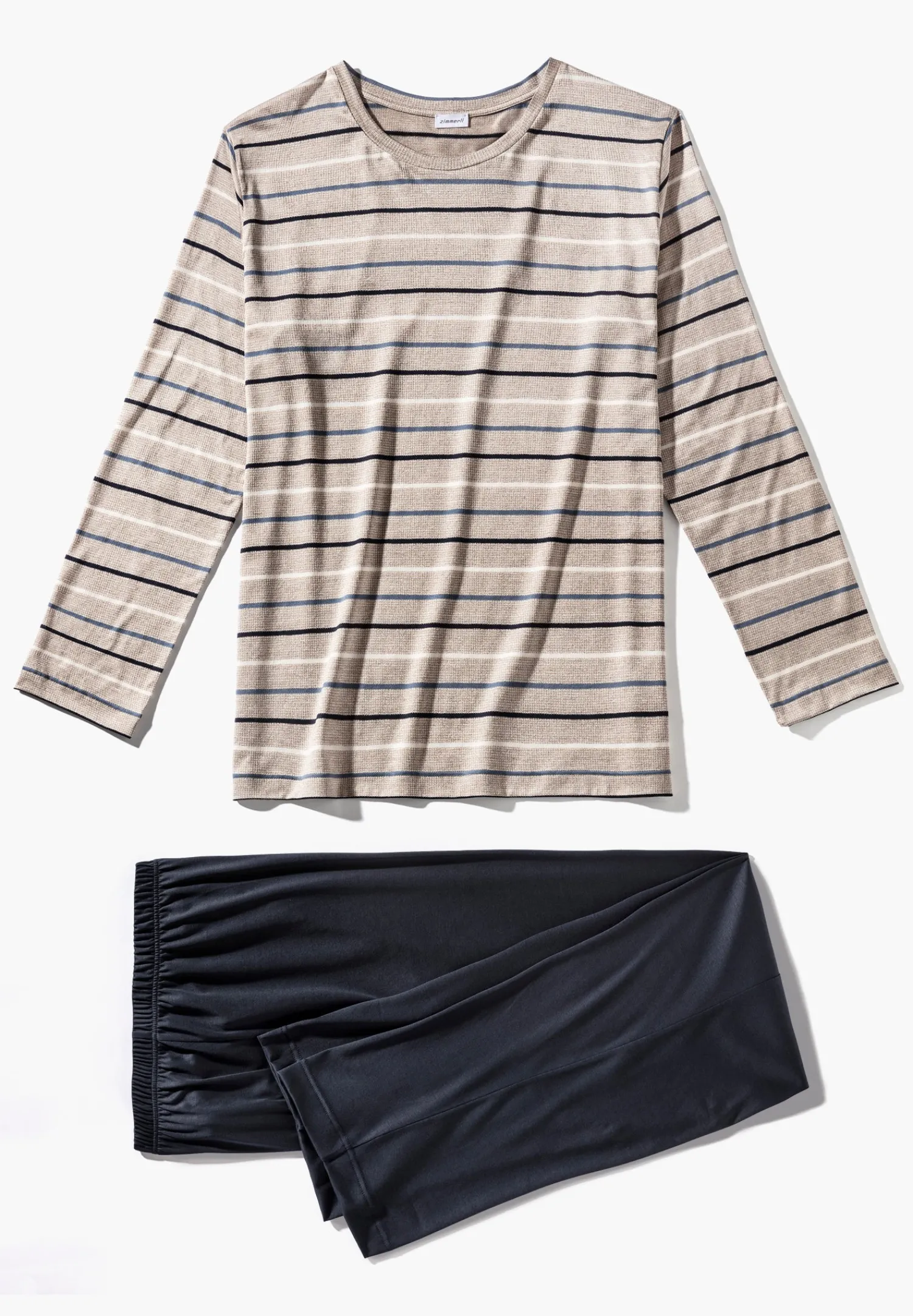 Pyjamas-Zimmerli Silk/Cotton Stripes X Sea IslandPyjama longues - teak