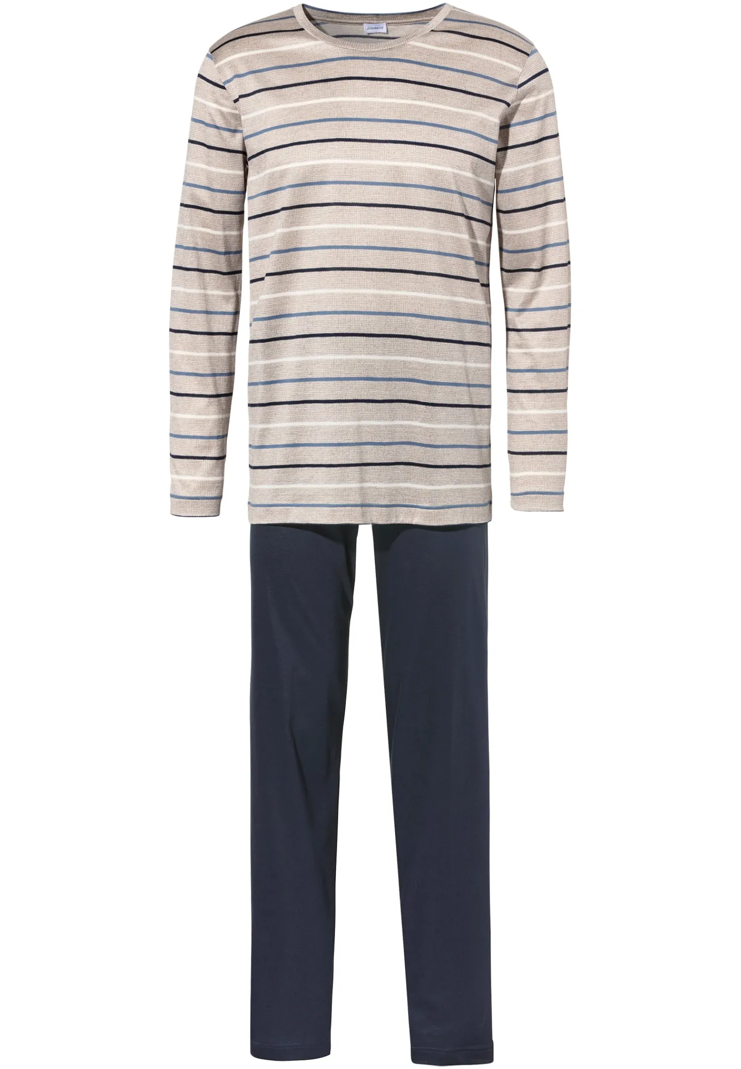 Pyjamas-Zimmerli Silk/Cotton Stripes X Sea IslandPyjama longues - teak