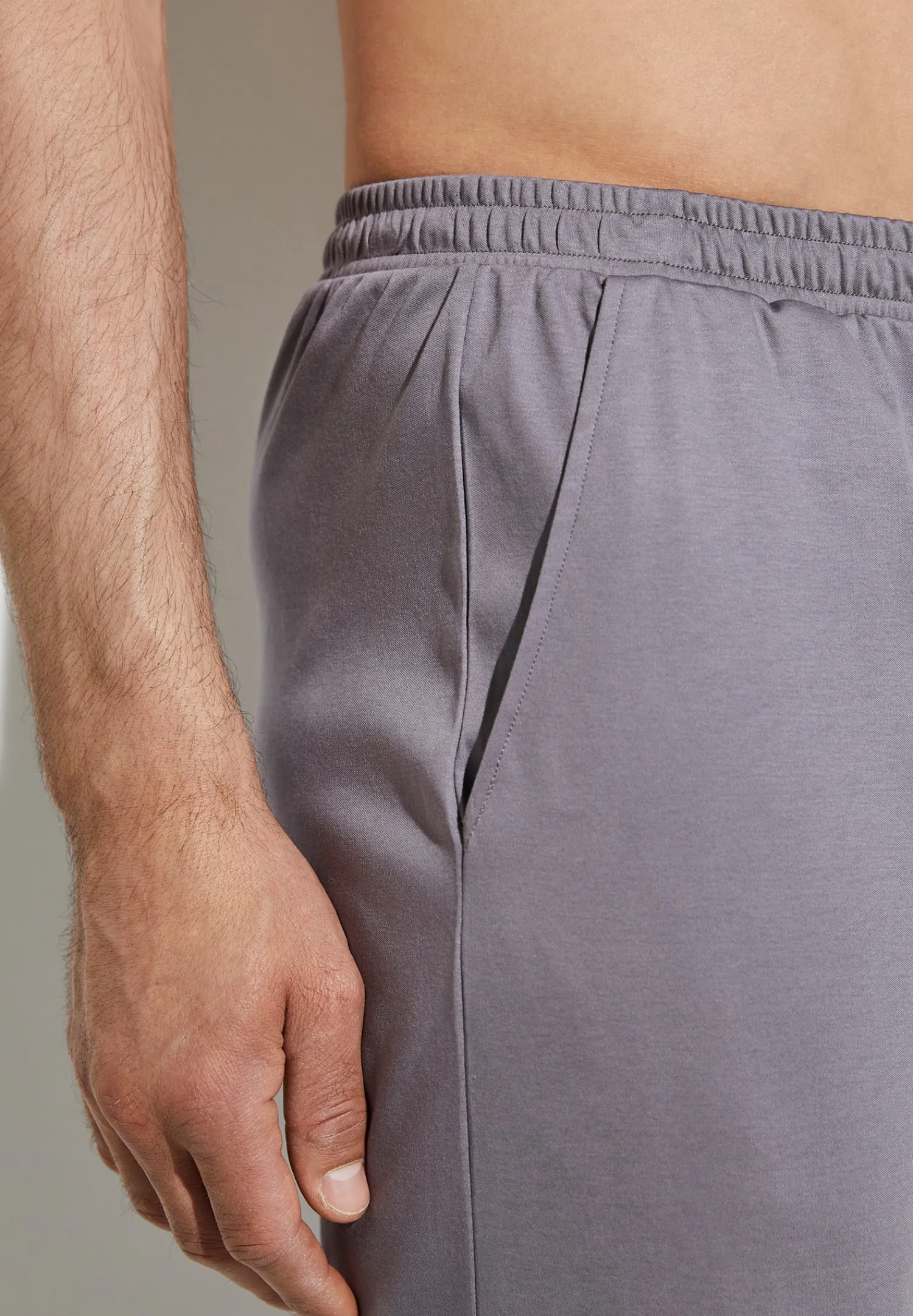 Supreme Green Cotton|Pantalons-Zimmerli Supreme Green CottonPantalon court - grey