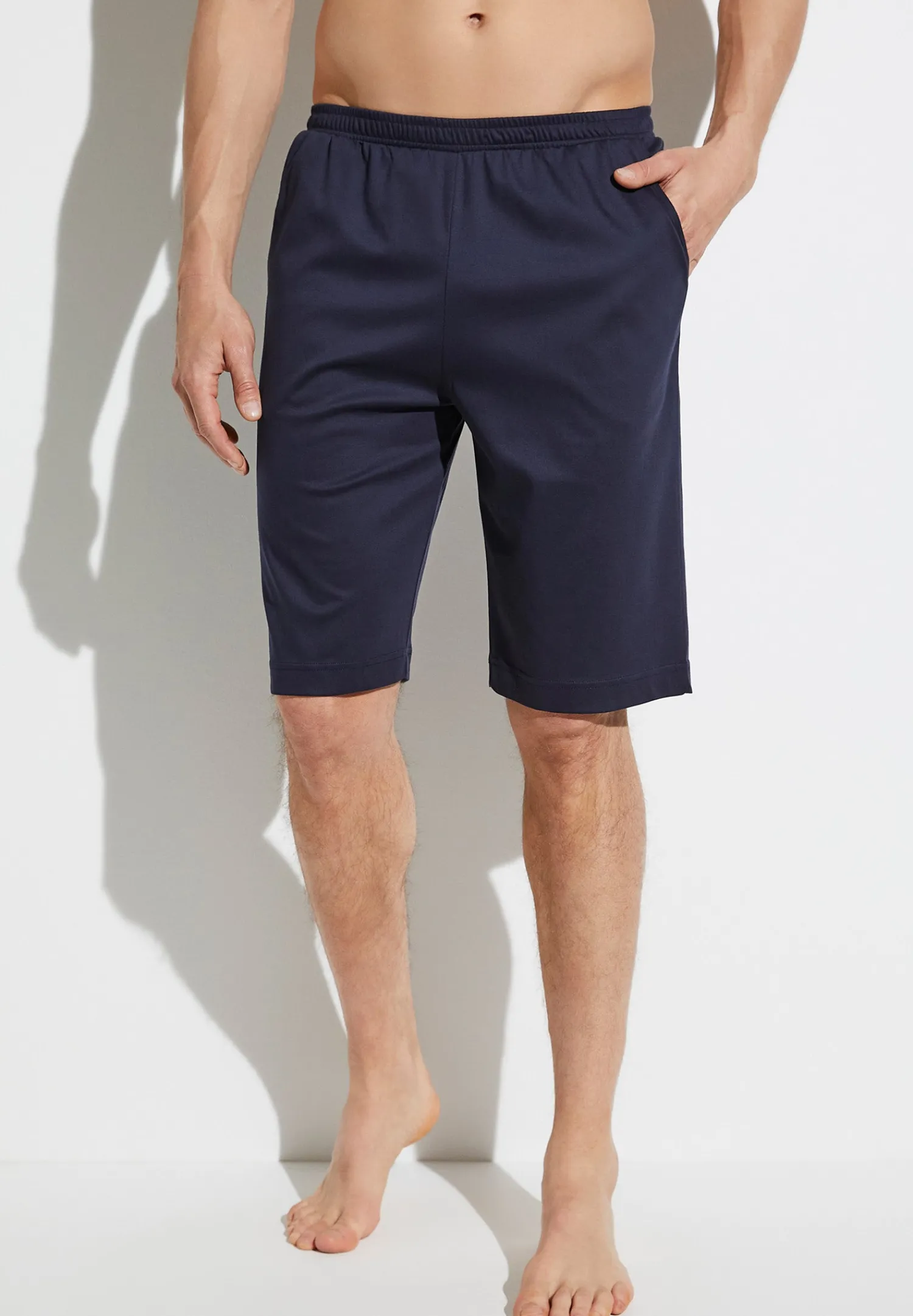 Supreme Green Cotton|Pantalons-Zimmerli Supreme Green CottonPantalon court - navy