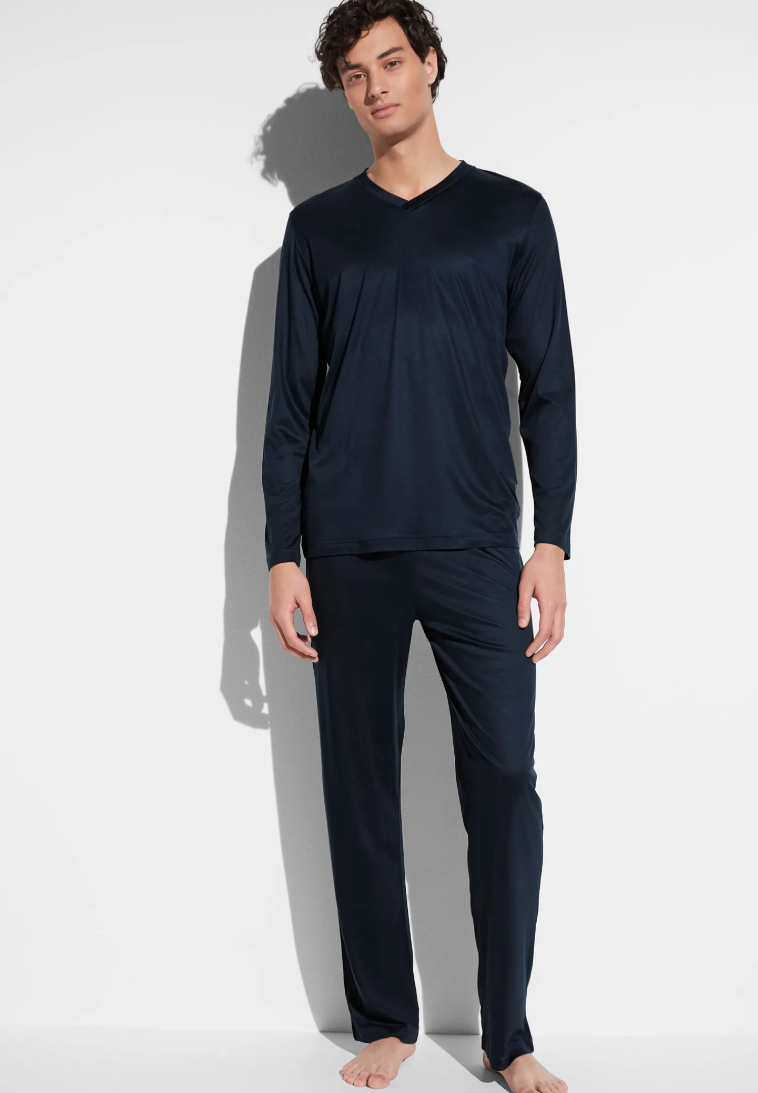 Pyjamas-Zimmerli Sustainable LuxuryPyjama longues - twilight blue