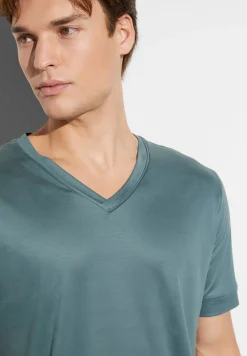 Pyjamas-Zimmerli Sustainable LuxuryPyjama court - jade