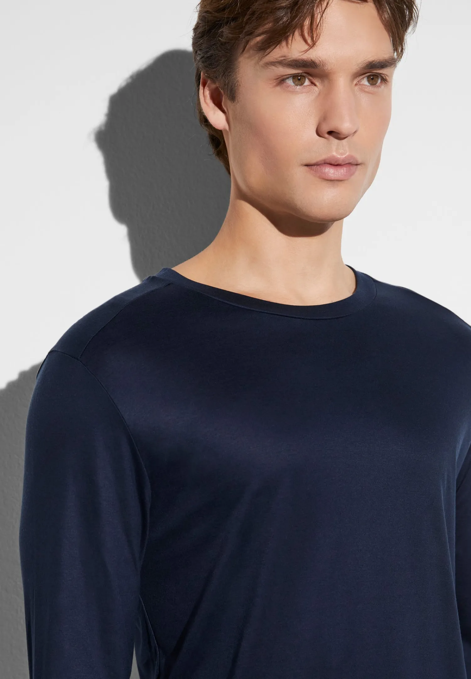 T-Shirts Manches Longues|T-Shirts-Zimmerli Sustainable LuxuryT-Shirt à manches longues - twilight blue