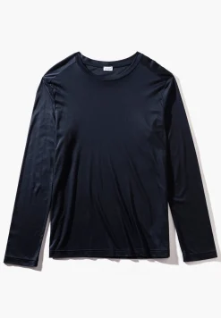 T-Shirts Manches Longues|T-Shirts-Zimmerli Sustainable LuxuryT-Shirt à manches longues - twilight blue