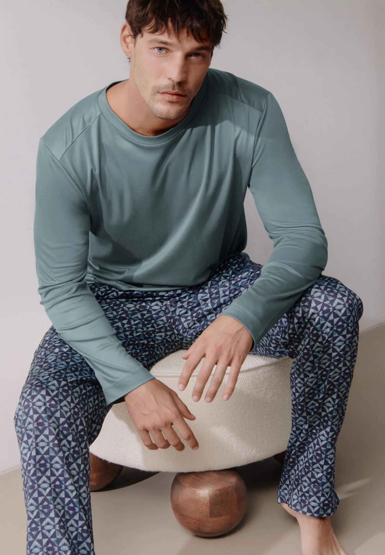 T-Shirts Manches Longues|T-Shirts-Zimmerli Sustainable LuxuryT-Shirt à manches longues - jade