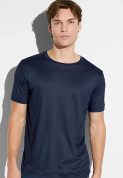 T-Shirts|T-Shirts-Zimmerli Sustainable LuxuryT-Shirt à manches courtes - twilight blue