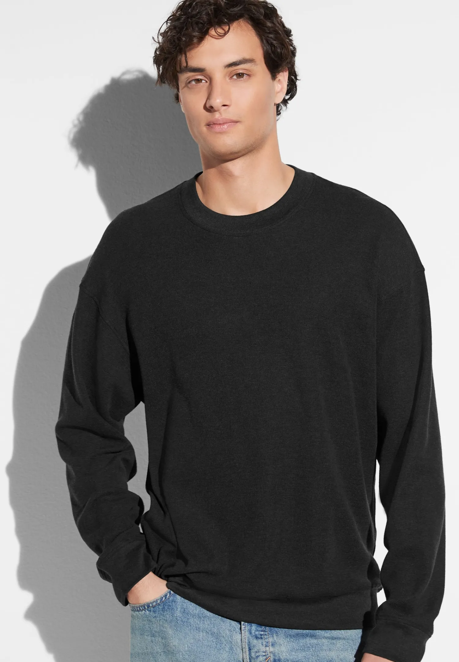 Pulls-Zimmerli Winter LoungePull-over - nearly black