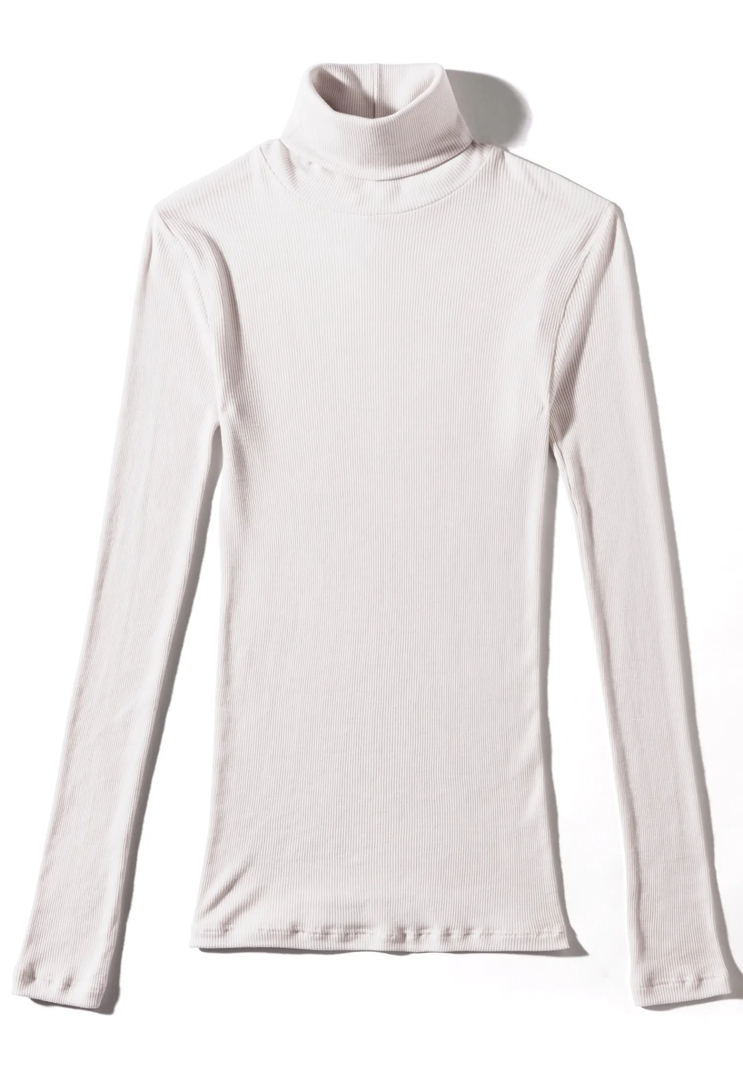 Wool & Silk|T-Shirts À Manches Longues-Zimmerli Wool & SilkCol roulé à manches longues - dove