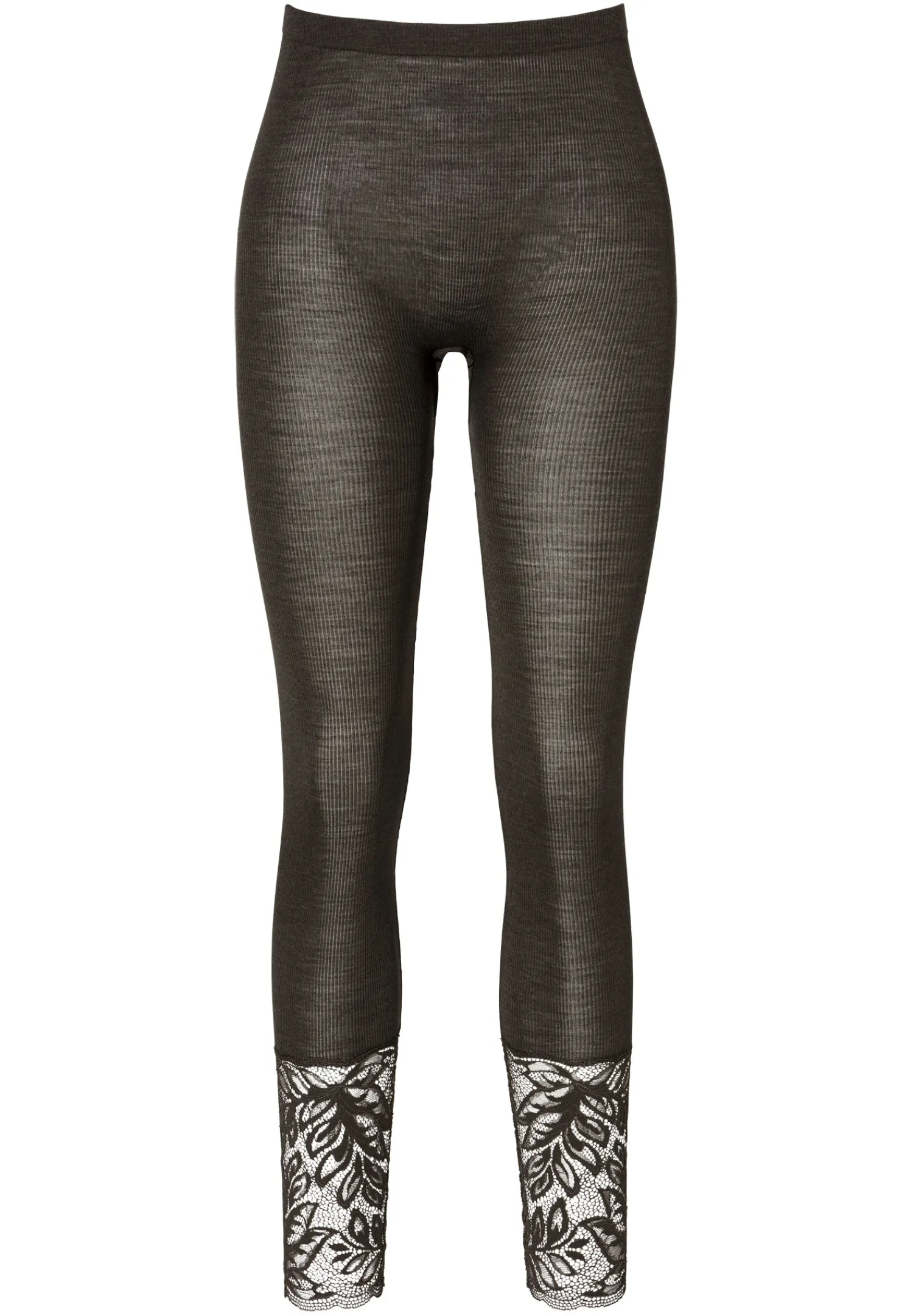 Wool & Silk|Leggings-Zimmerli Wool & SilkLeggings - black olive