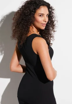 Wool & Silk|Tops-Zimmerli Wool & SilkTop - black